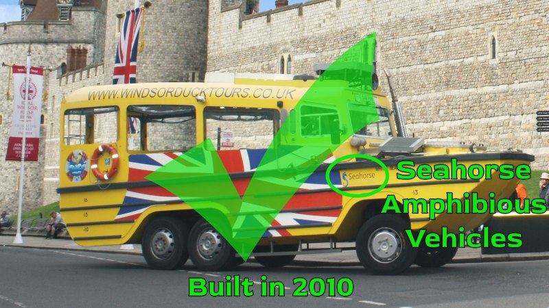 Windsor Duck Tour green check on it