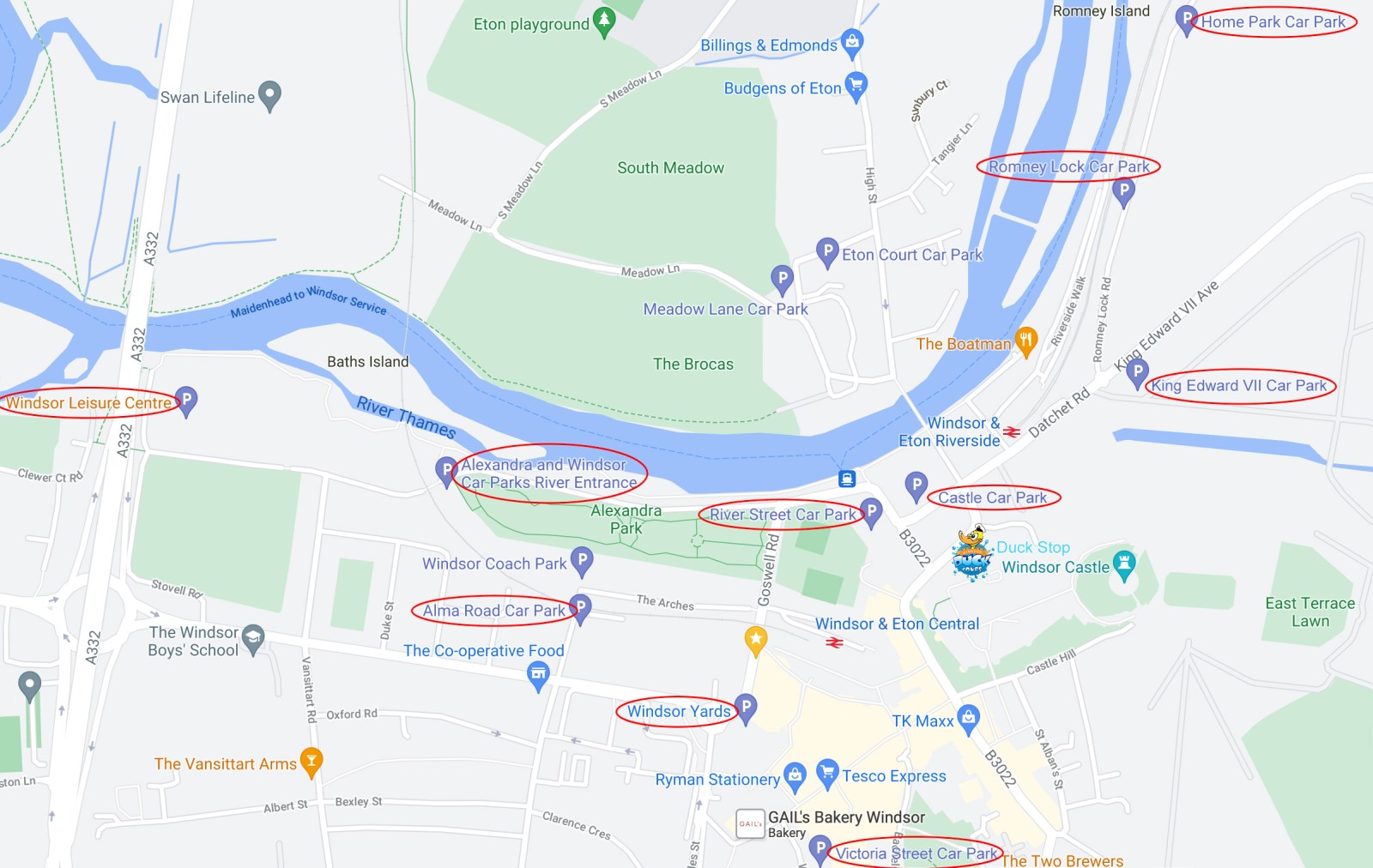 car park map